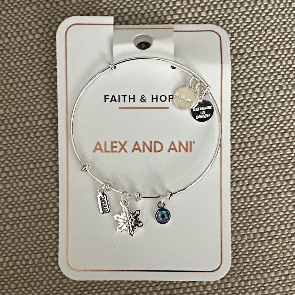 Alex and Ani Silver Charm Bracelet